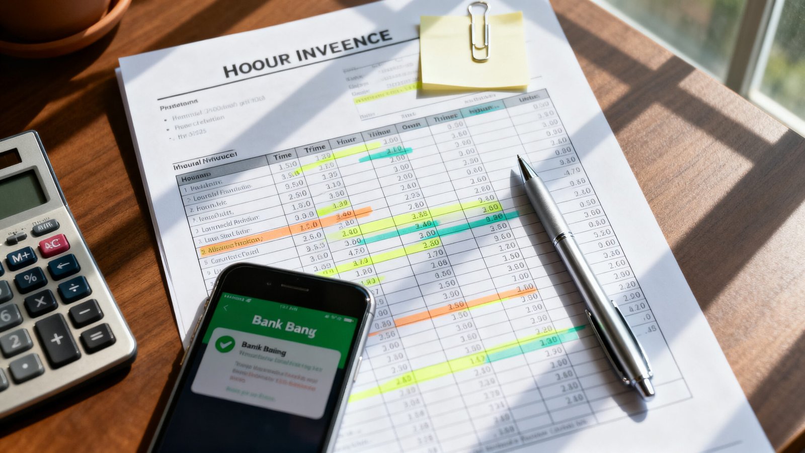 hourly invoice template - Illustration 2