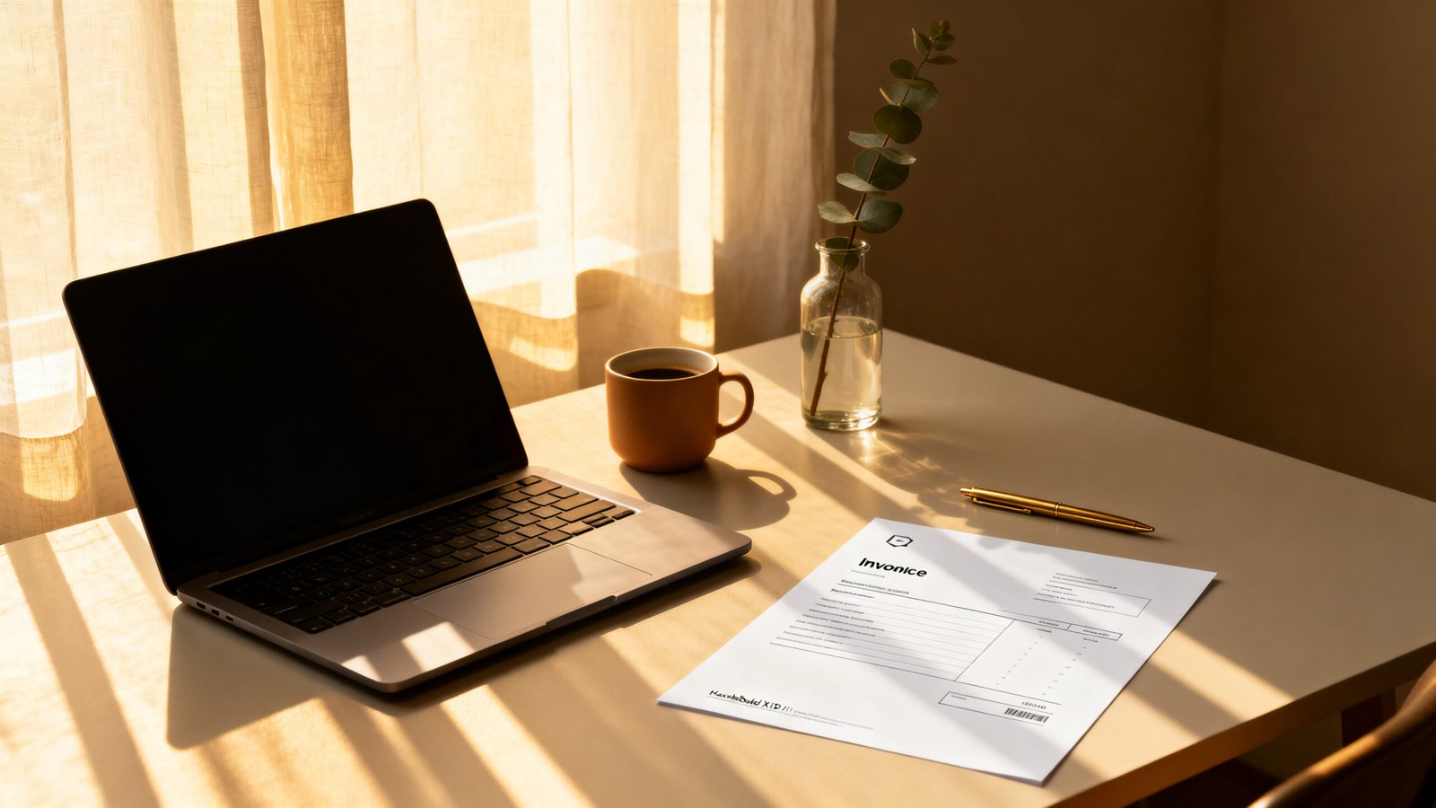 modern invoice template - Illustration 1