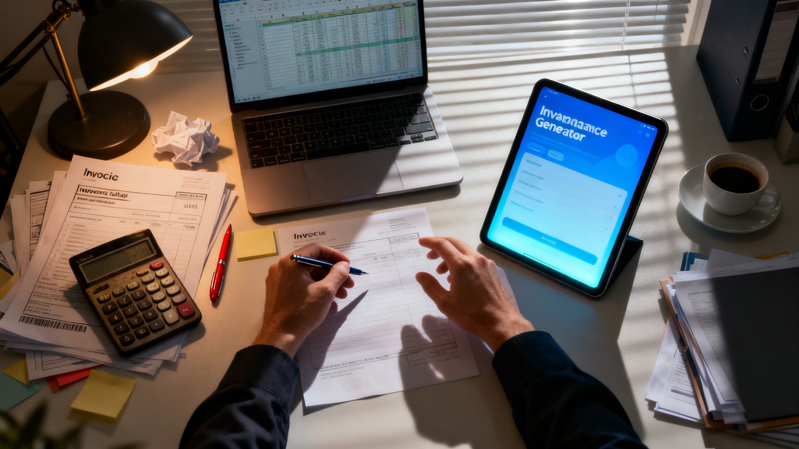 invoice generator vs invoice template - Illustration 1